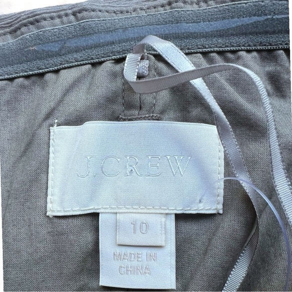 J. Crew Weddings & Parties Gray Silk‎ Strapless Dress Size 10 - Picture 3 of 6